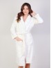 Cloud Print Flannel House Robe W/ Pockets